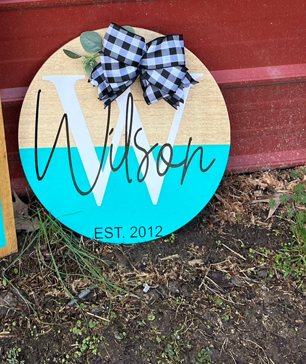 Front Porch Round Signs