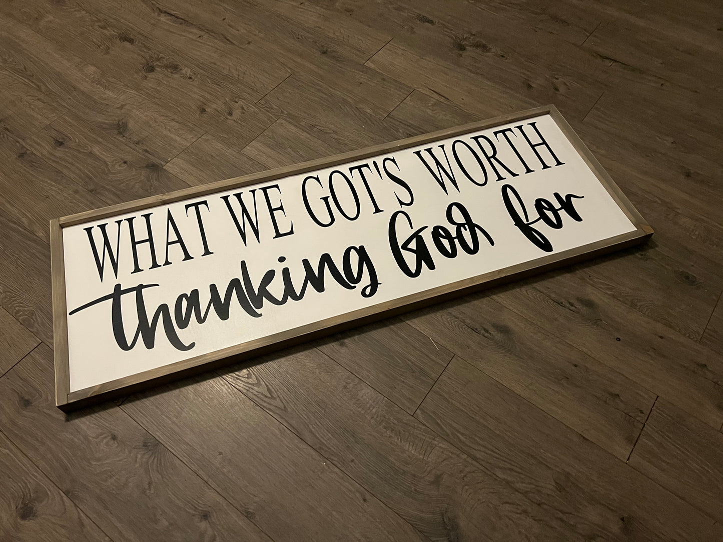 Large Farmhouse Sign 12x48