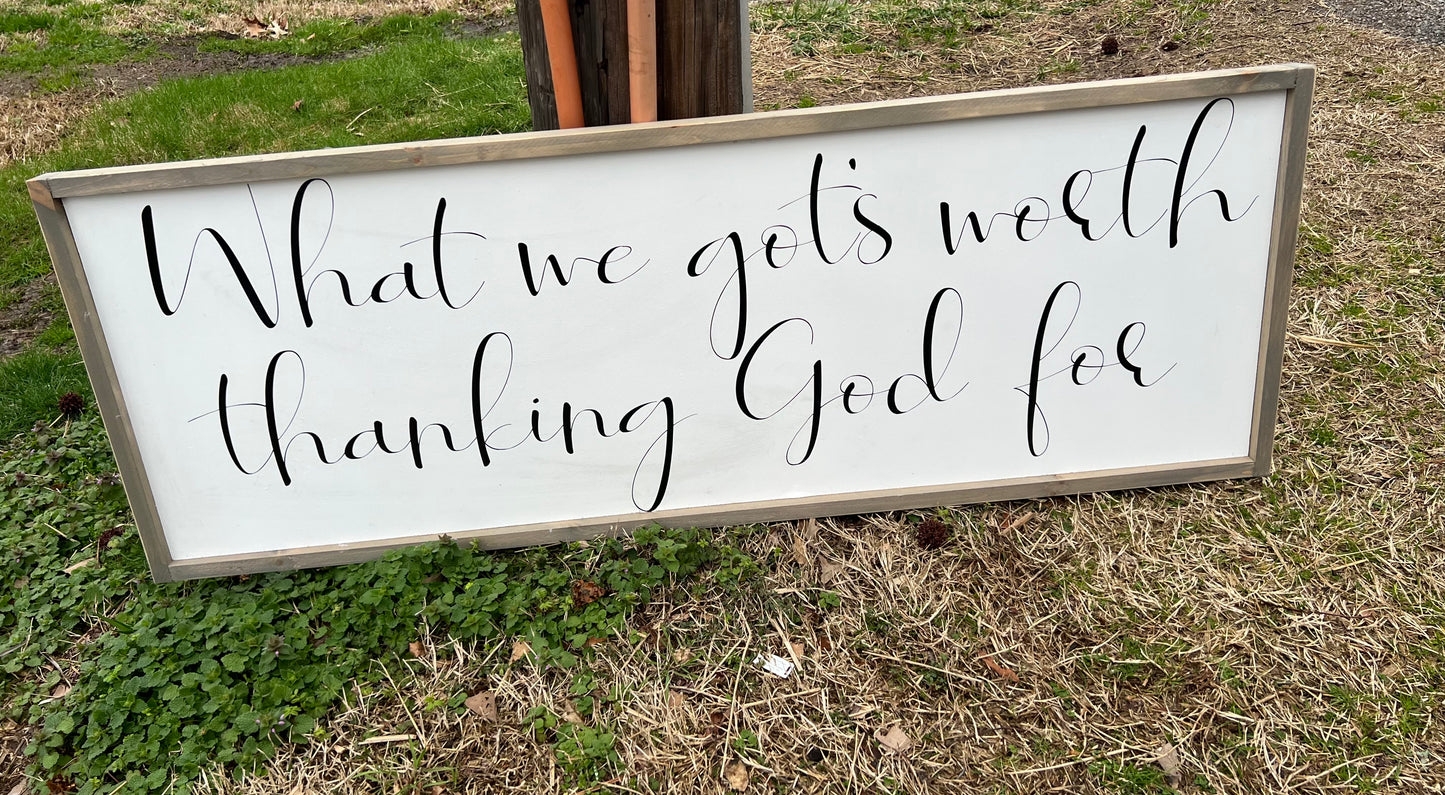 Xlarge Farmhouse Sign
